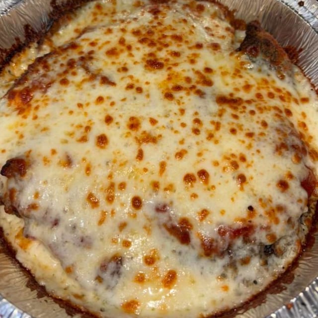 Egg Plant Parmesan with Meat.