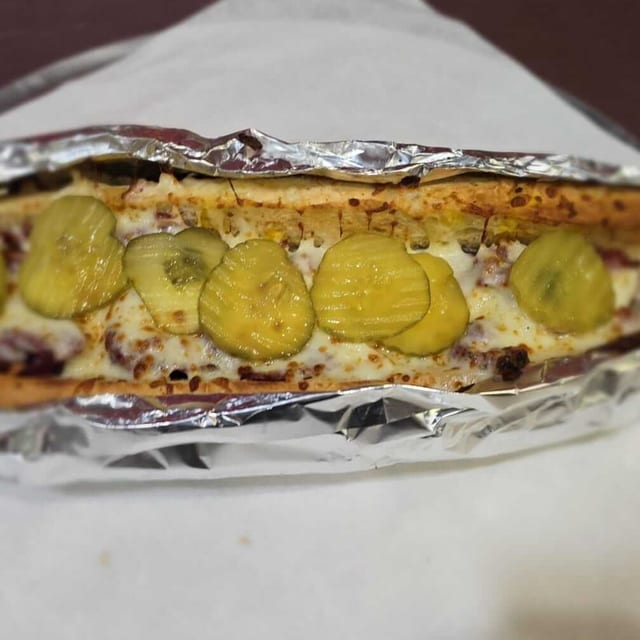 All Meat Pastrami Sub.
